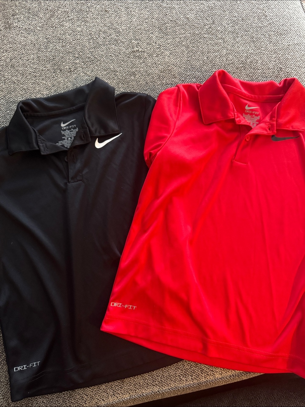 Nike Kids Polo Shirts - Black & Red Twin Pack Boys Size 6